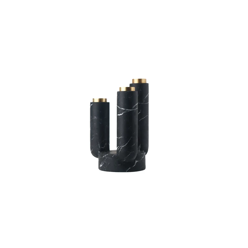 Splendido Black Candle Holder