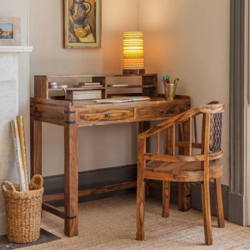Pursuit - Wooden Study Table + Bookshelf