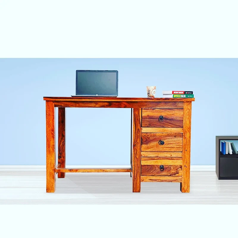 Book Worm- Study Table Wood Wooden Writing Study Desk Table For Home