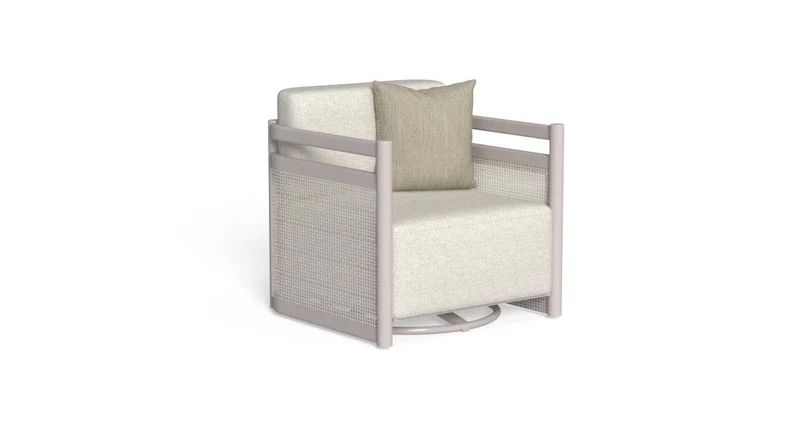Poltrona Living Girevole Edwin//Alu