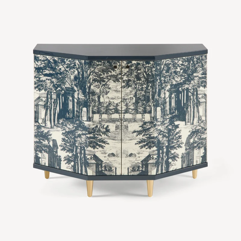 Small cabinet polyhedric Giardino Settecentesco