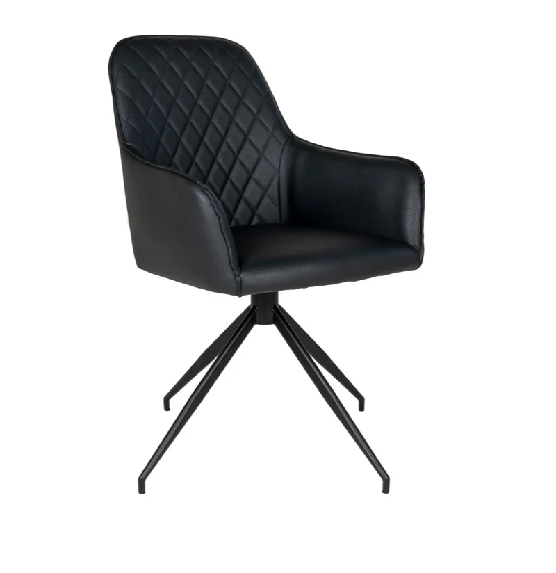 Matera Esszimmerstuhl Vittore 2er-Set schwarz