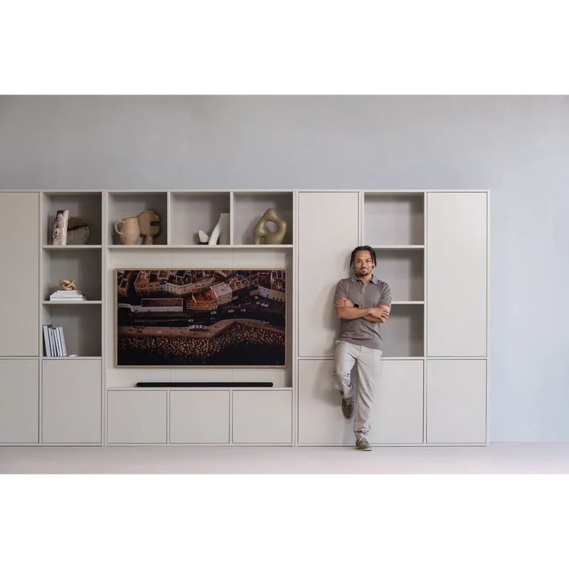 Mobile libreria contenitore destra per parete tv Maggy – WOOOD