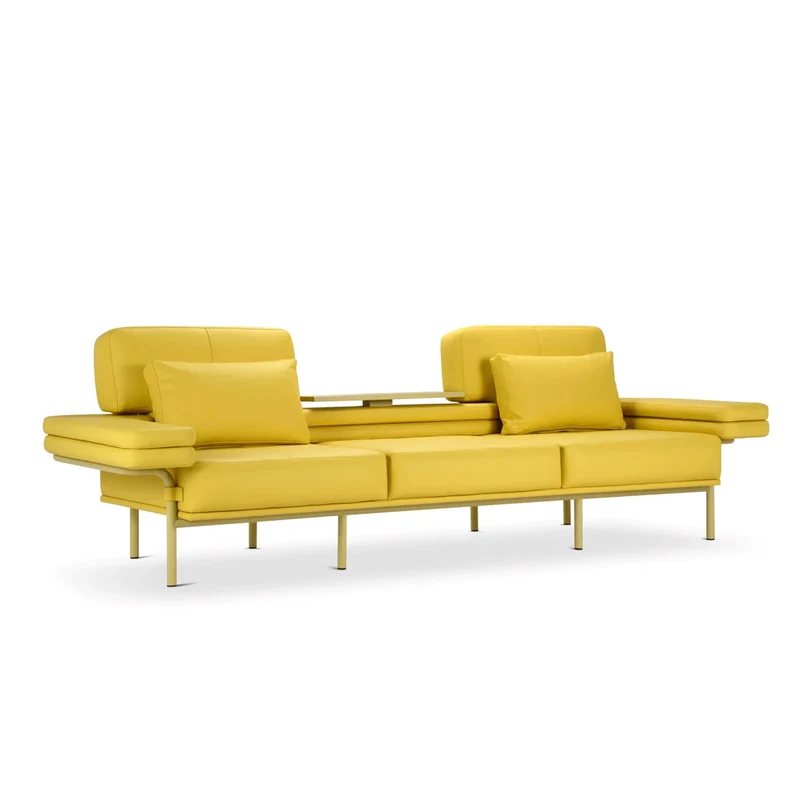 Three-Seater Sofa with Shelf LEO by Daria Zinovatnaya for Adrenalina