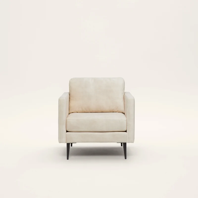 Fauteuil CESARE ado vintage calcaire