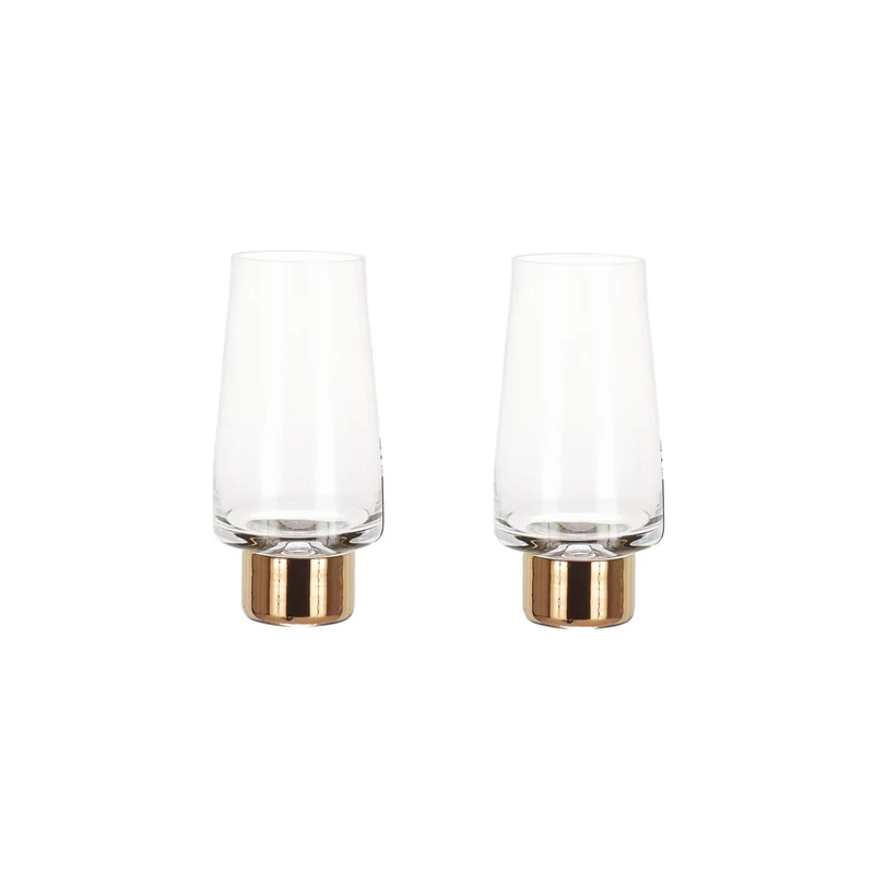 Tank Copper High Ball Glasses Set of 2