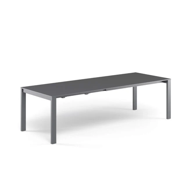 Tavolo Allungabile Round con Piano in Lamiera 160+54+54x100