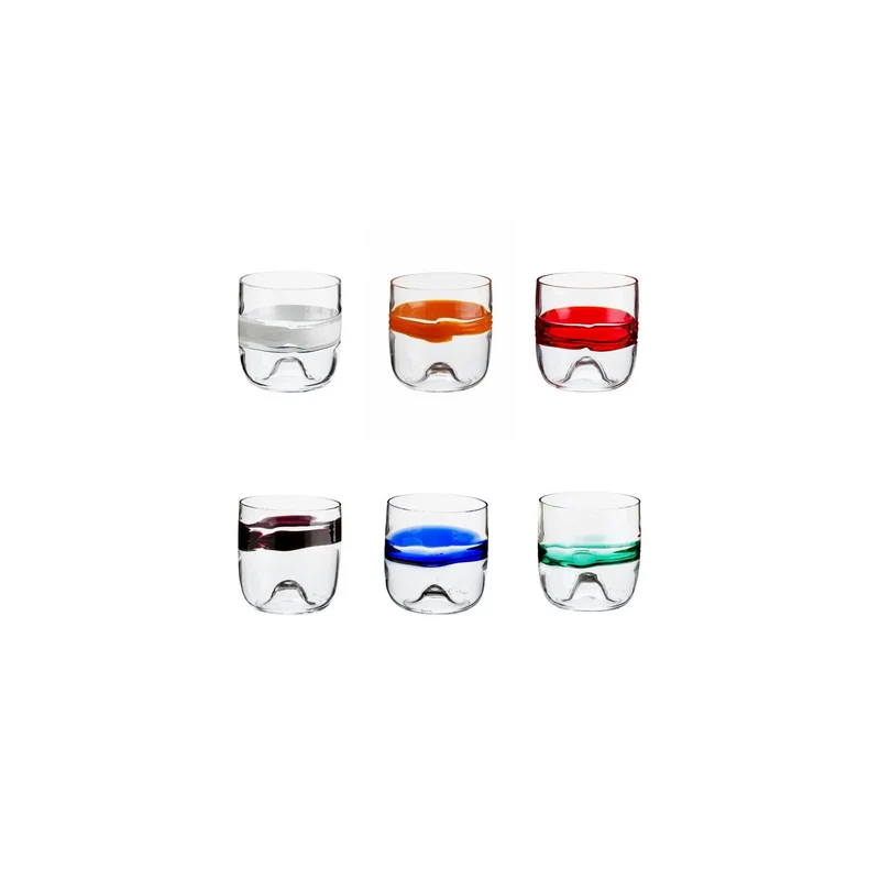Rings Set of 6 Glasses
