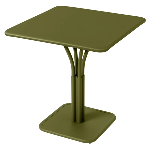 Tavolo con Piano Solido 71x71 con Piedistallo Luxembourg