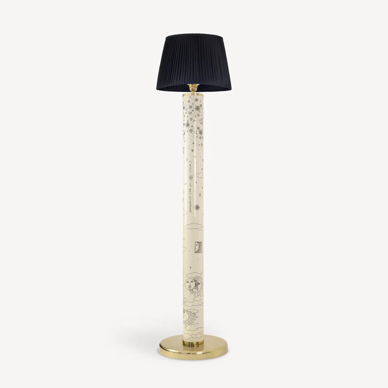 Floor lamp Solitario on ivory