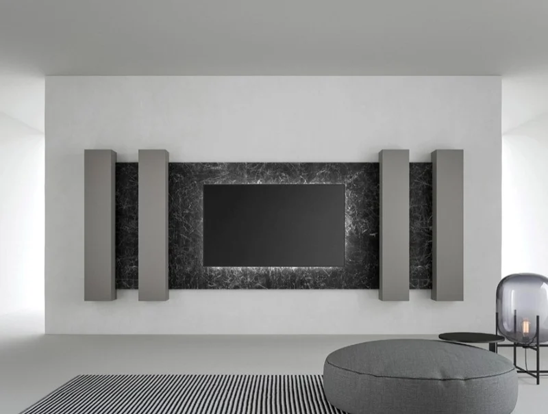 Boiserie Tv in Kera Nero Marquinia