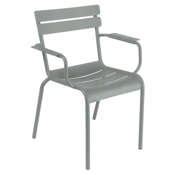 Sedia in alluminio con Braccioli Luxembourg