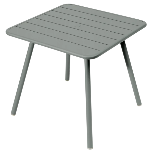 Tavolo Luxembourg in alluminio quadrato 4 gambe 80x80 cm