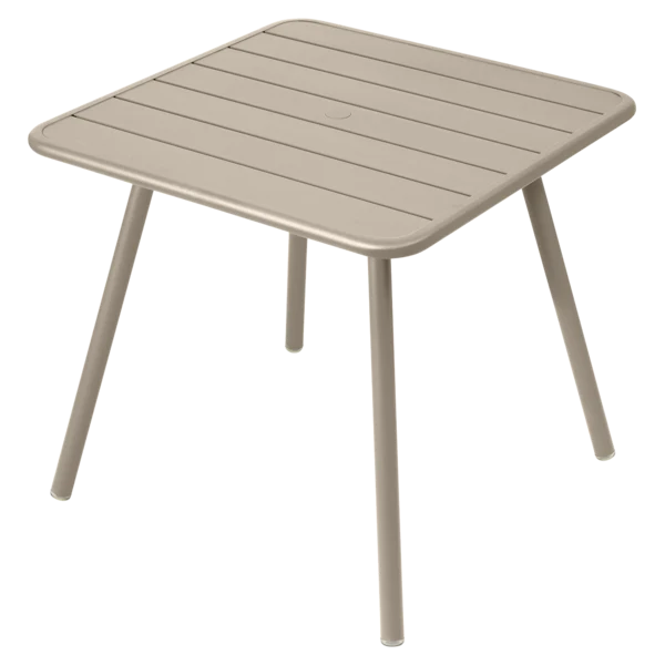 Tavolo Luxembourg in alluminio quadrato 4 gambe 80x80 cm
