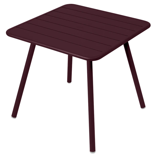 Tavolo Luxembourg in alluminio quadrato 4 gambe 80x80 cm