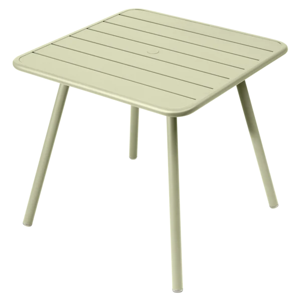 Tavolo Luxembourg in alluminio quadrato 4 gambe 80x80 cm
