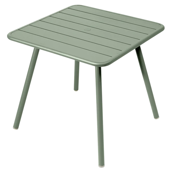 Tavolo Luxembourg in alluminio quadrato 4 gambe 80x80 cm