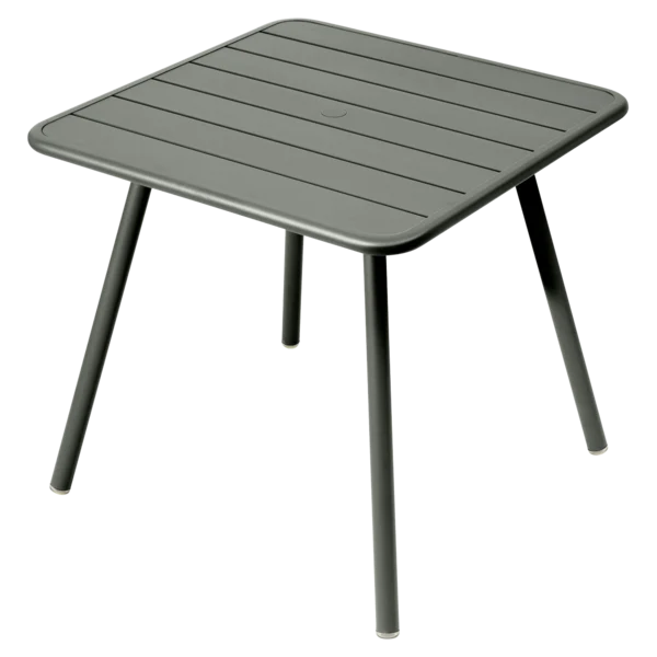 Tavolo Luxembourg in alluminio quadrato 4 gambe 80x80 cm