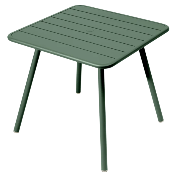 Tavolo Luxembourg in alluminio quadrato 4 gambe 80x80 cm