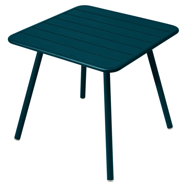 Tavolo Luxembourg in alluminio quadrato 4 gambe 80x80 cm