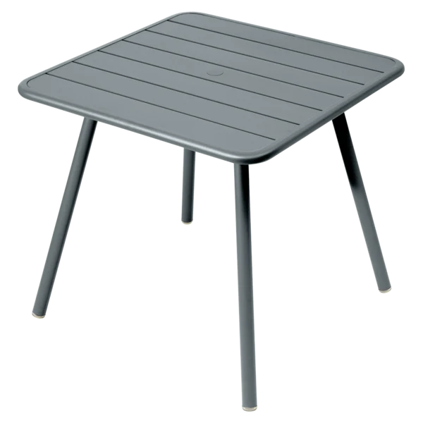 Tavolo Luxembourg in alluminio quadrato 4 gambe 80x80 cm