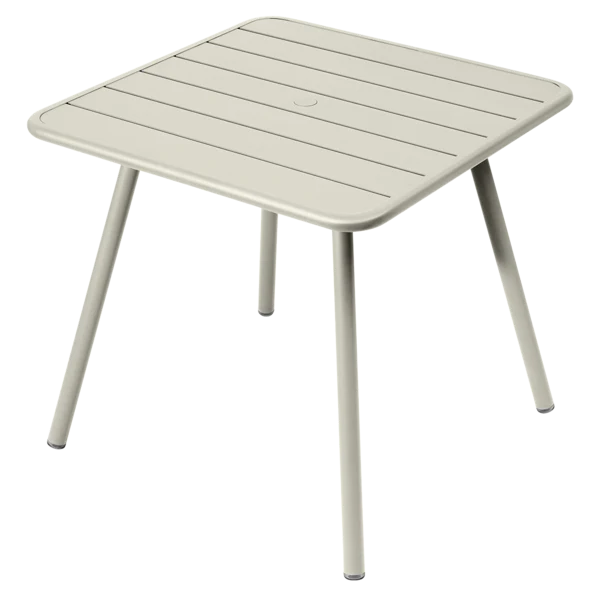 Tavolo Luxembourg in alluminio quadrato 4 gambe 80x80 cm