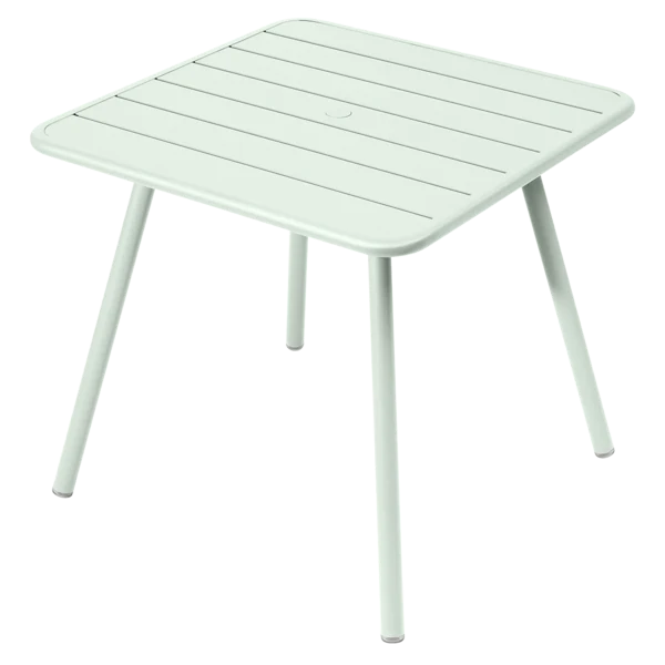 Tavolo Luxembourg in alluminio quadrato 4 gambe 80x80 cm