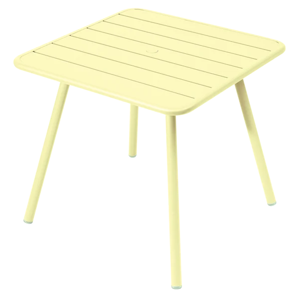 Tavolo Luxembourg in alluminio quadrato 4 gambe 80x80 cm