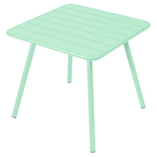 Tavolo Luxembourg in alluminio quadrato 4 gambe 80x80 cm