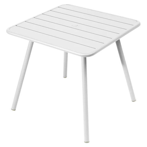 Tavolo Luxembourg in alluminio quadrato 4 gambe 80x80 cm