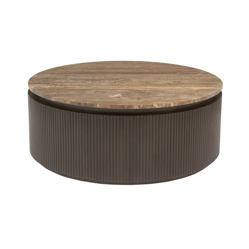 Richmond Interiors – Couchtisch Russo Brown 90Ø