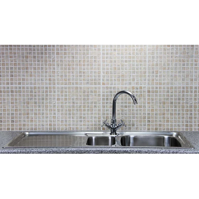 Lavello da cucina in acciaio inossidabile di alta qualità e rubinetto Victoria