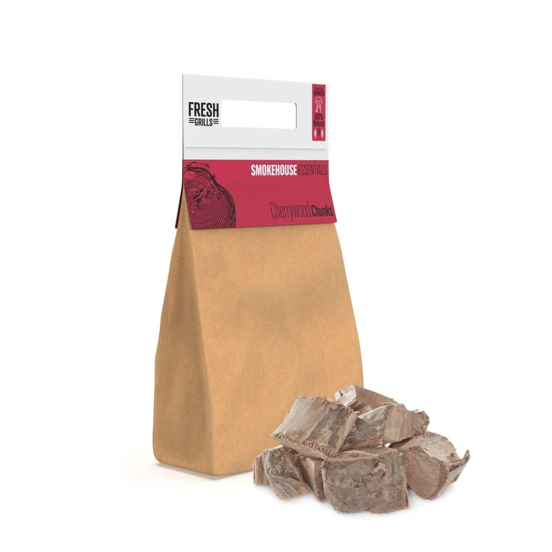 Pezzi di legno per affumicatura BBQ, pellet e trucioli x 500 confezioni