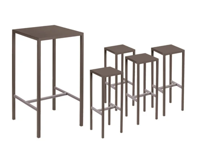 Tavolo kit con 4 sgabelli Seaside