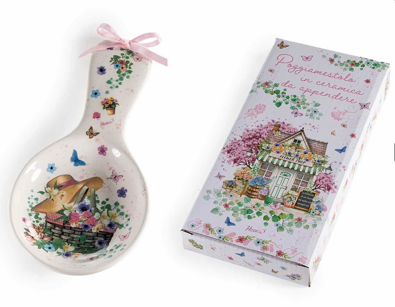 Poggiamestolo in ceramica - Spring Village