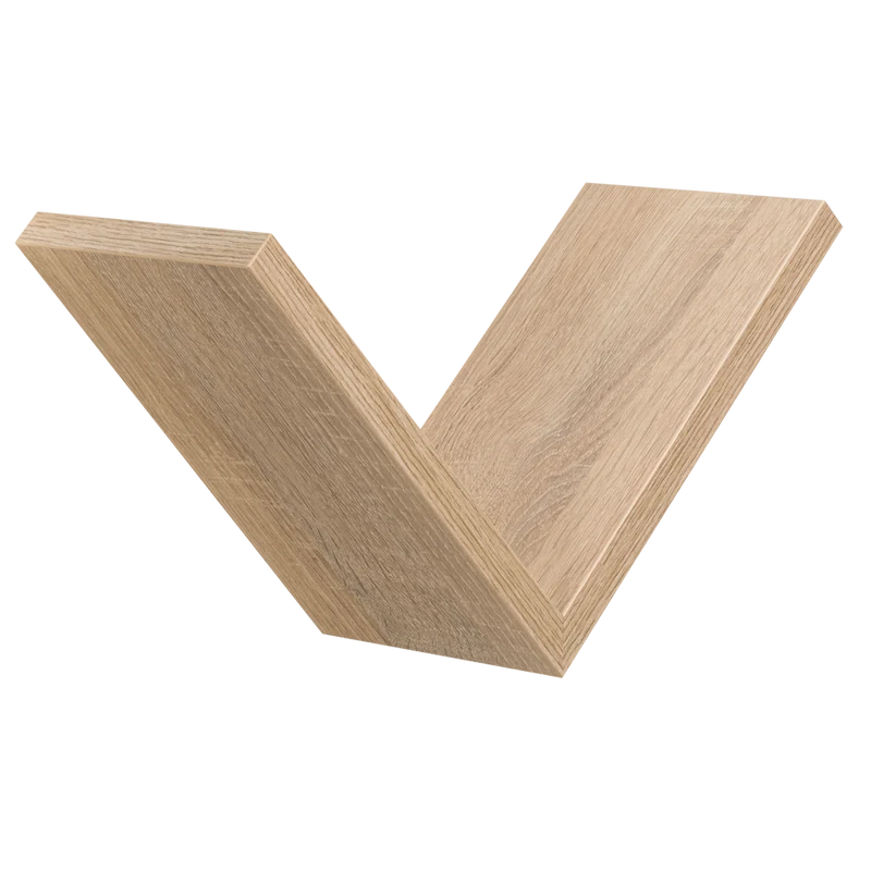 Mensola a parete a V effetto rovere Sonoma 25x25 cm – Ali