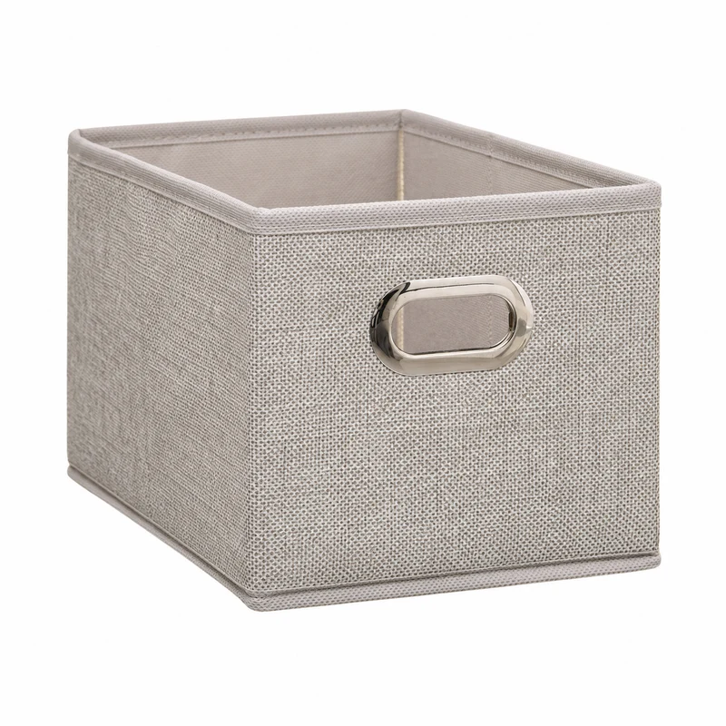 Contenitore portaoggetti rettangolare beige chiné 31x15 cm – Mix'n Modul