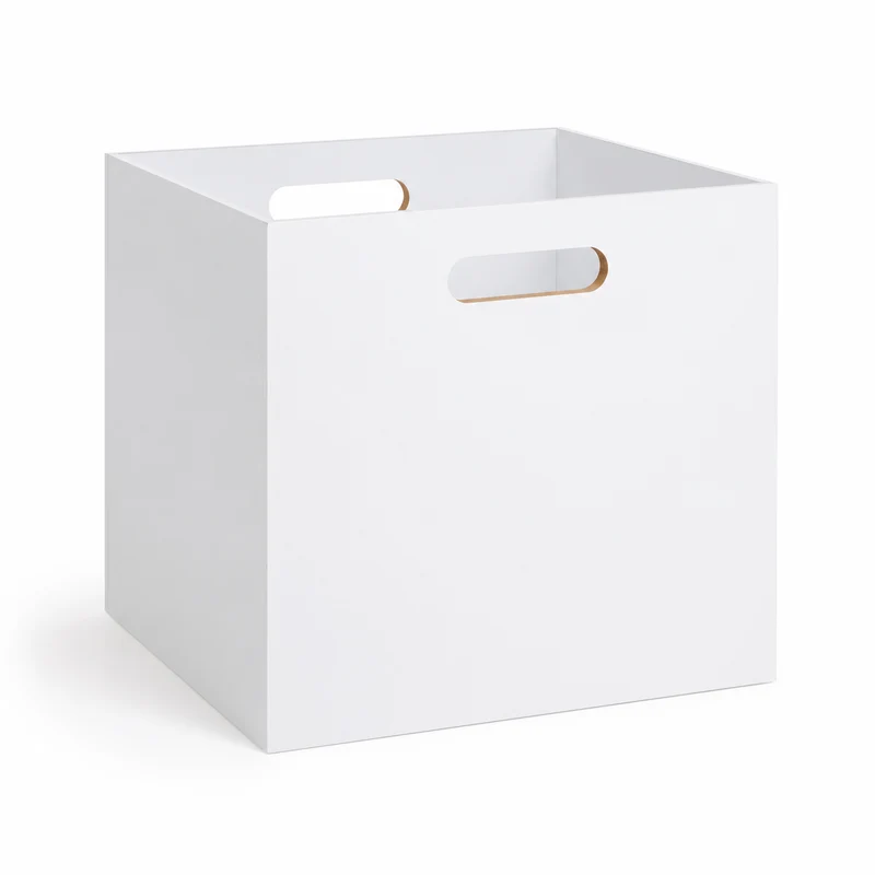 Scatola contenitore cubica in MDF bianco 31x31x31 cm – Mix'n Modul