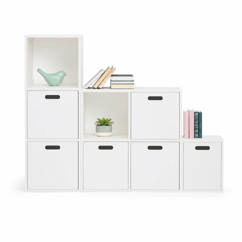 Scatola contenitore cubica in MDF bianco 31x31x31 cm – Mix'n Modul