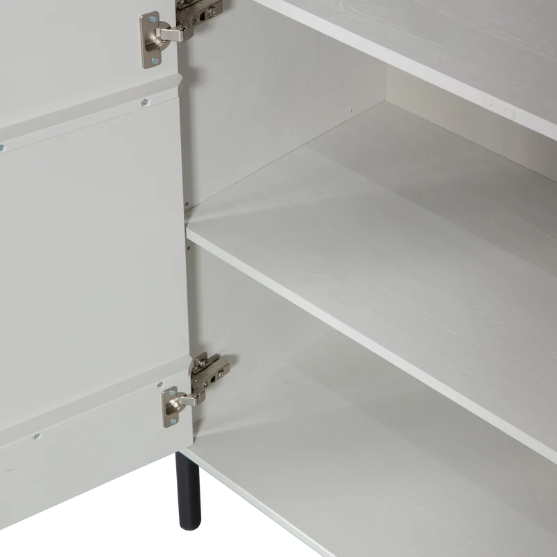 Credenza 2 ante in legno di pino grigio Sela 90x149 cm