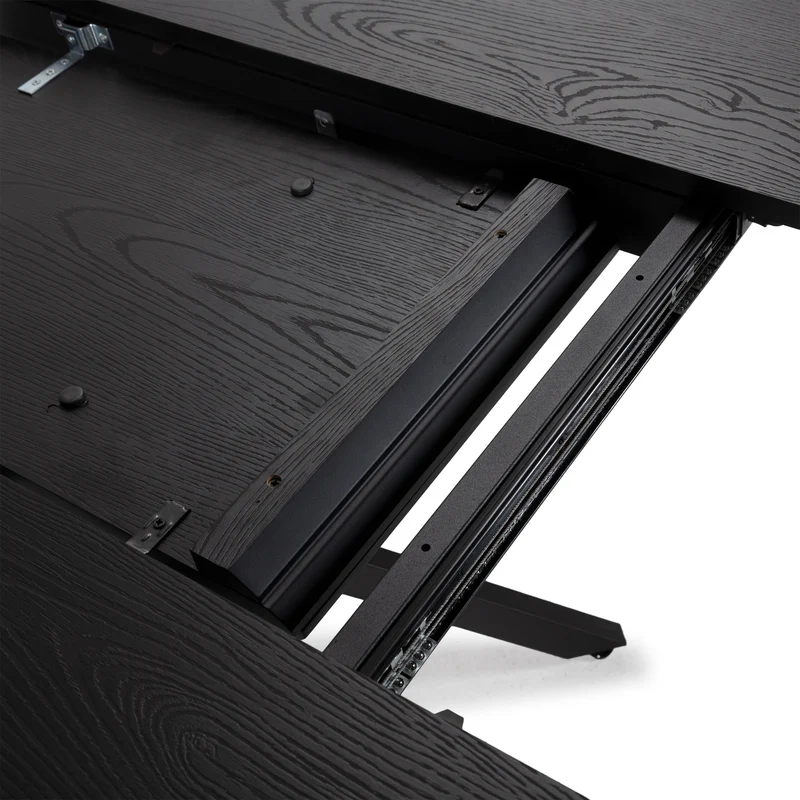 Tavolo rotondo allungabile con gamba in metallo Nayra 126/160x75 cm