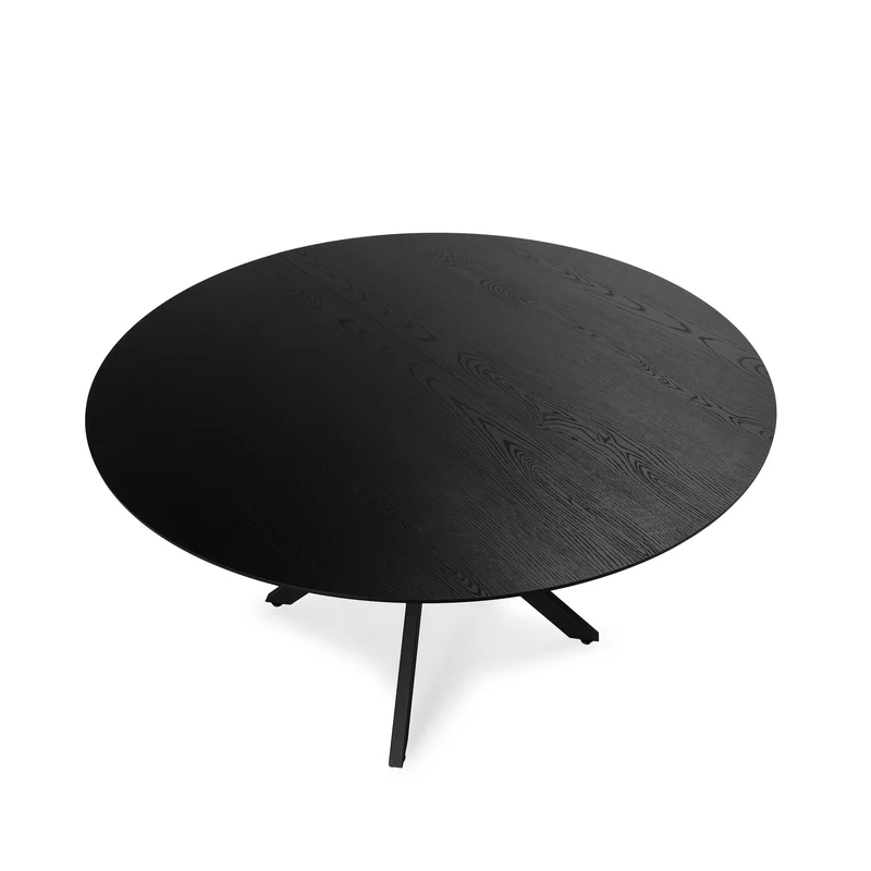 Tavolo rotondo allungabile con gamba in metallo Nayra 126/160x75 cm