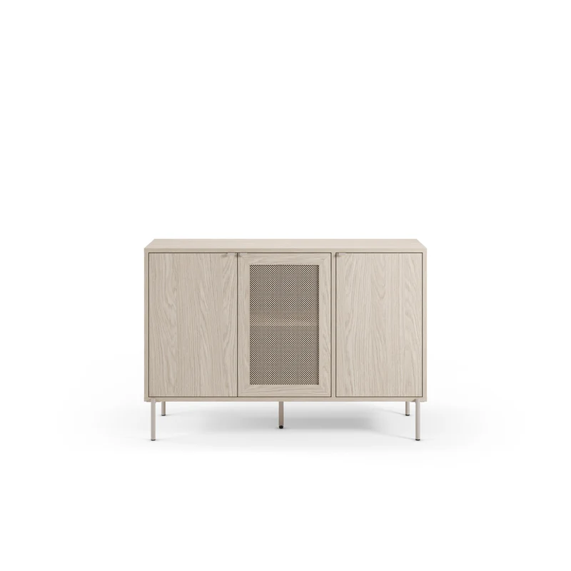 Madia 3 ante con gamba in metallo Hinti 125x80 cm