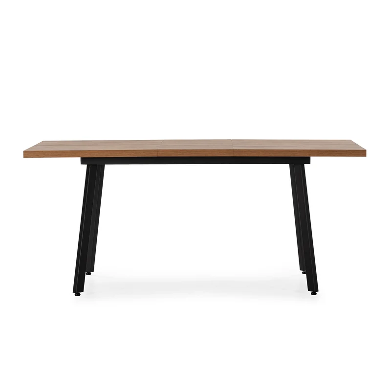 Tavolo rettangolare allungabile con gamba in metallo Blaun 138/178x76 cm