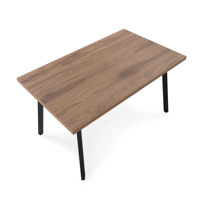 Tavolo rettangolare allungabile con gamba in metallo Blaun 138/178x76 cm
