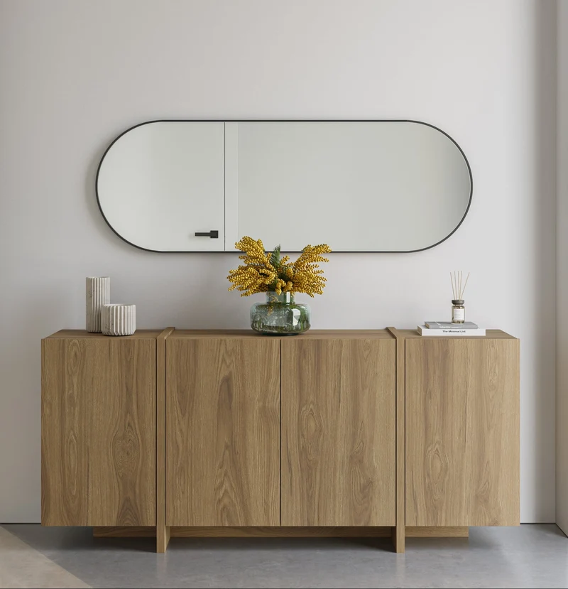 Madia 4 ante rovere Zyra 180x79 cm