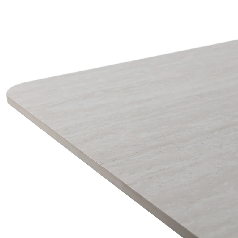 Tavolino girevole con gamba in metallo Elvan 114x42 cm