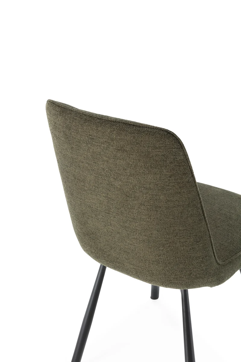 Set di 4 sedie girevoli in tessuto Luxe 46x85 cm