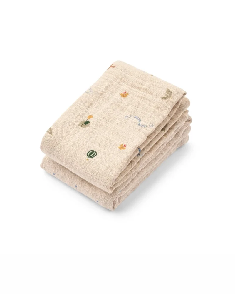 Lewis Muslin Cloth 2 Pack - Star/Flying