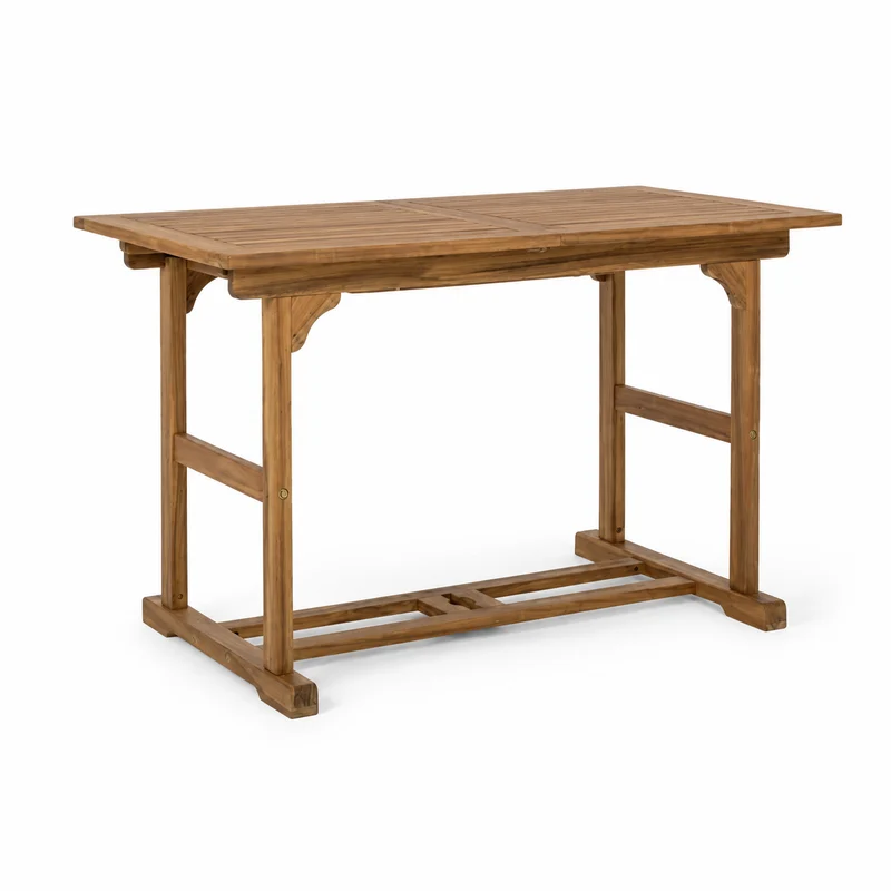 Tavolo da giardino allungabile in legno di acacia 120-160x70 cm – Noemi